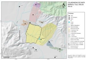 Colindancias de Santa María el Tule, Siglos XIX-XX